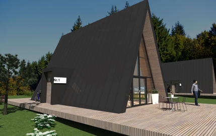 A frame Cabin Plans-AFR0001